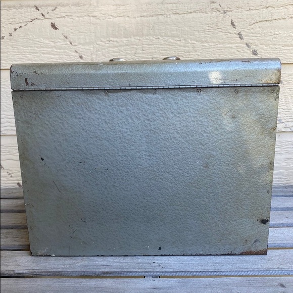 Vintage Excelsior Industrial Metal File Document Lock Box - Picture 7 of 11
